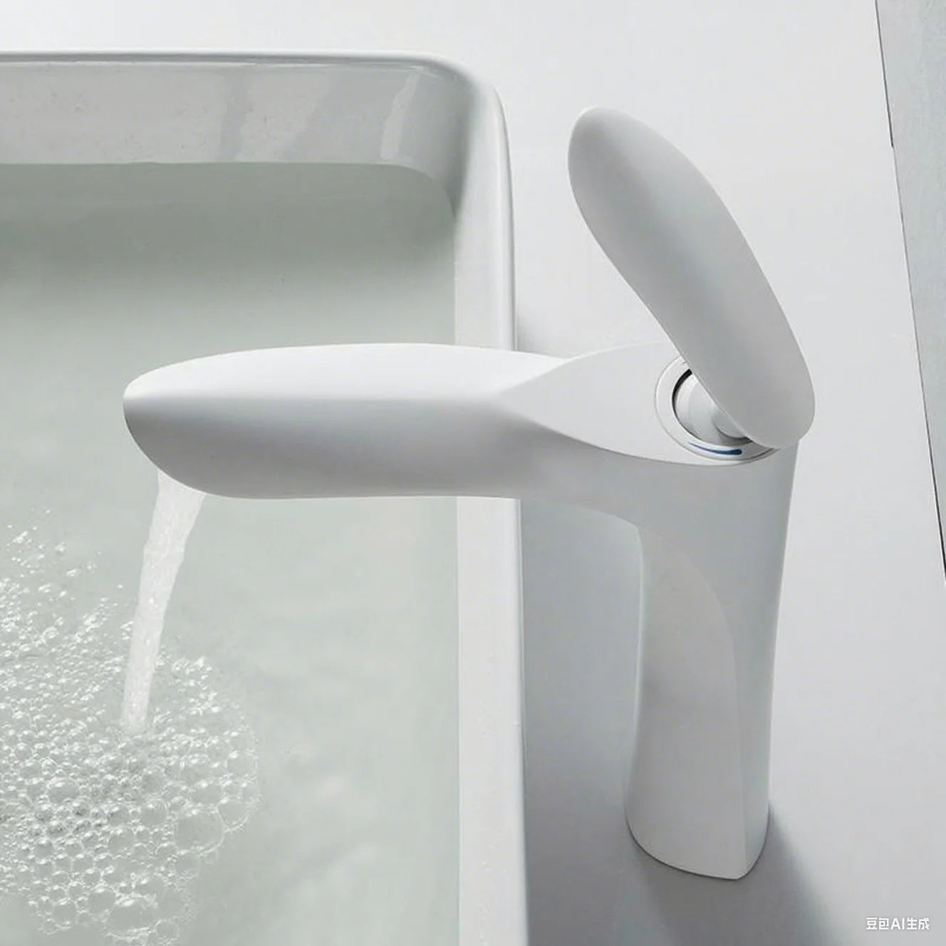 Bathroom Faucet kitchen Ceramics Cold Hot Water Basin Sink Mixer Tap Maple Leaf Deck Mounted Waterfall Tap Single Hole Tapware