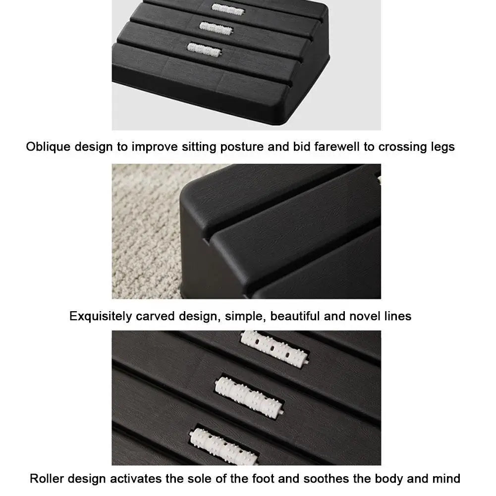 Foot Rest Under Desk Foot Rest Massage Pad Ergonomic Footrest Stool for Home Office Bathroom Travel K0R1