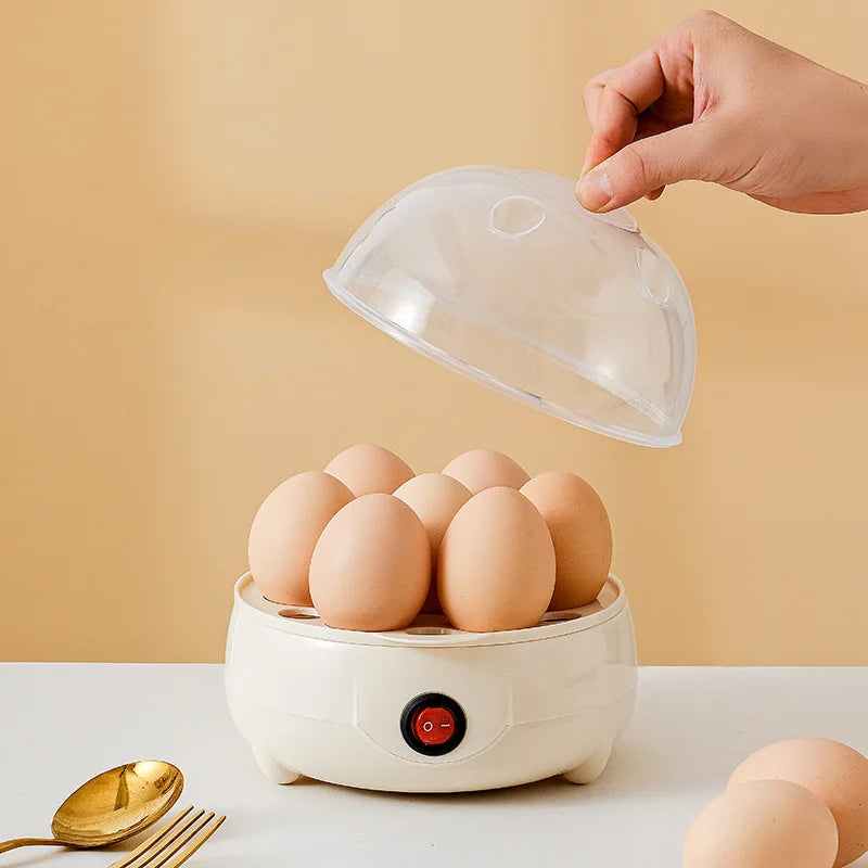 Mini Egg Boiler 1 or 2 Layers Electric Egg Cooker Automatic Power-Off Egg Steamer Kitchen Steamed Breakfast Cooking Appliances
