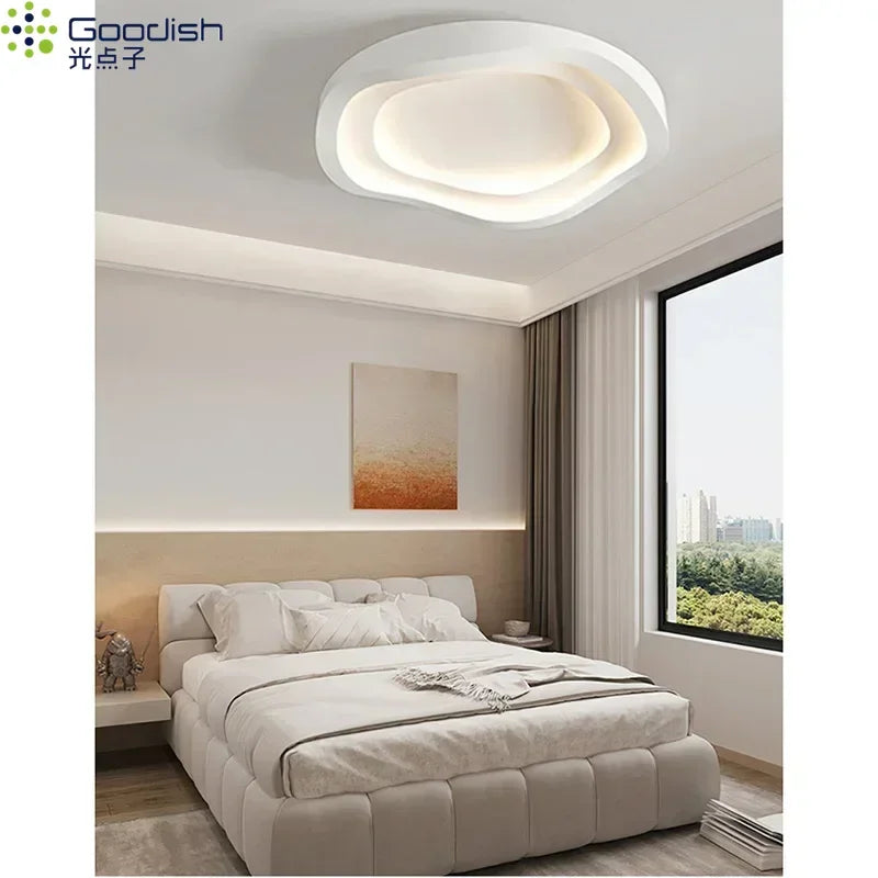 Modern Nordic Led Ceiling Lights Round Minimalist Lamps for Kitchen Living Dining Children's Room Art Home Decoration Chandelier