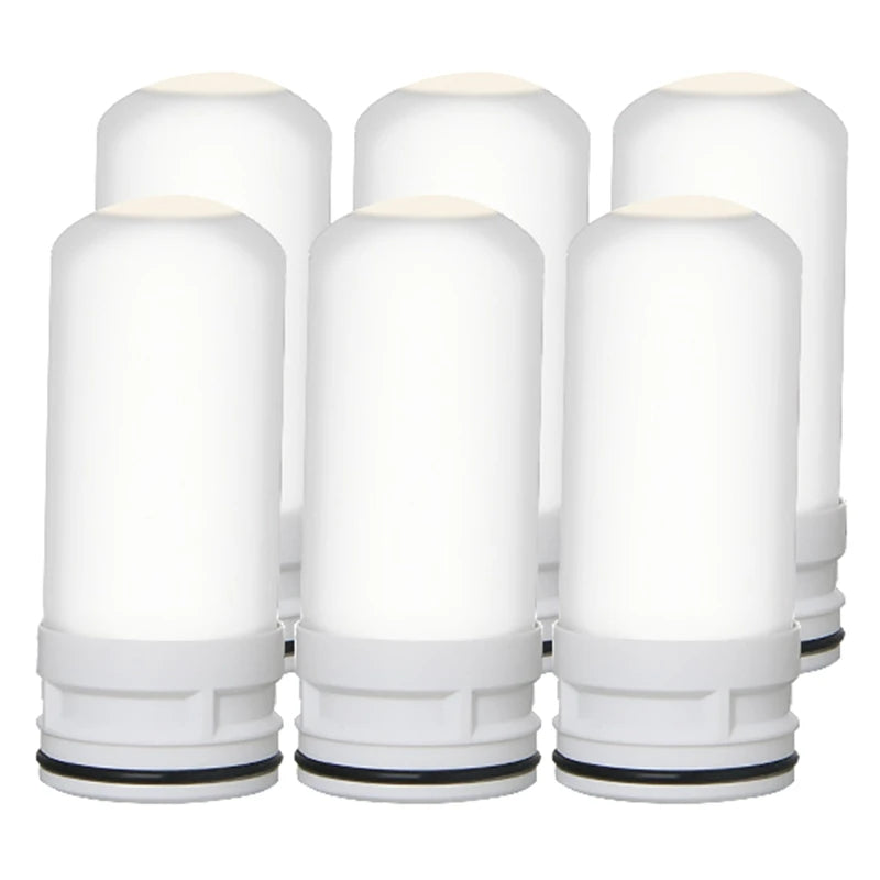 4 Pieces Tap Water Purifier Cartridge Ceramic Kitchen Water Filter Cartridge R7UB