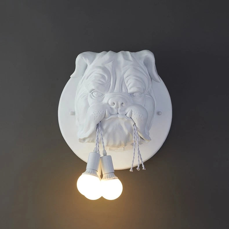 Modern Gorilla Resin Wall Lamps Art Deco Led Wall Sconce Kitchen Light Home Loft Industrial Vintage Luminaire Bulldog Wall light