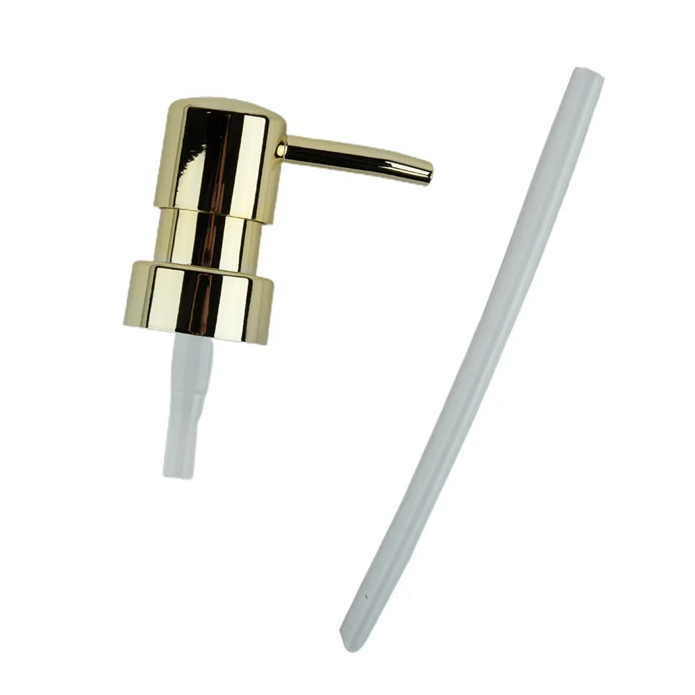 1 Set Premium Soap Pump Heads: 28 Thread, ABS Round Head Lotion Dispenser for Bath Bottles, Press Nozzle Design for Easy Use