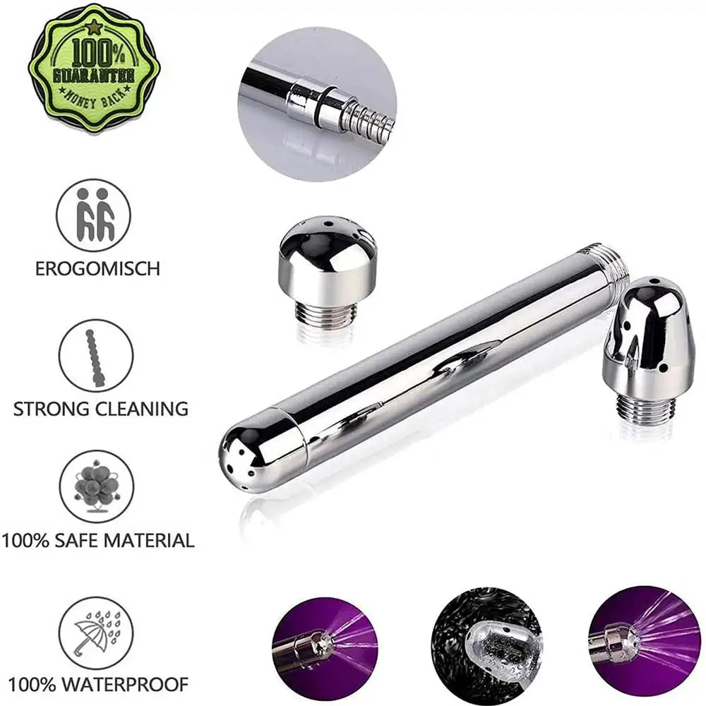 Bidet Kit Shower Douche Enema Kit 3 Heads Shower Douche Cleansing System Regulator and Hose Bathroom Accessories