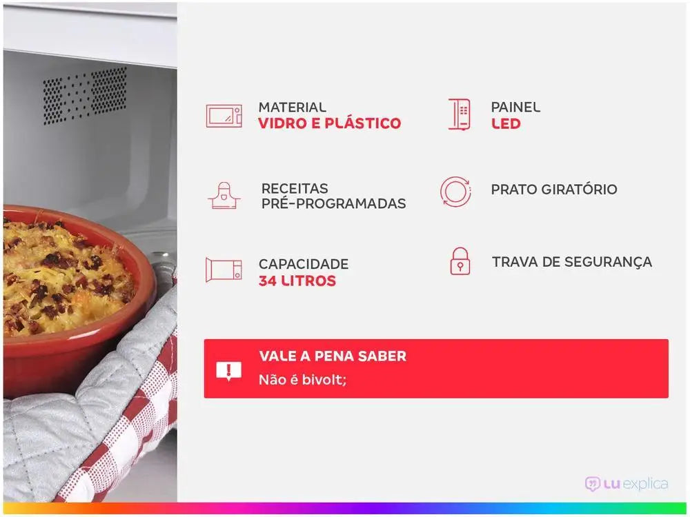 Continental Microwave 34L MC34B White-220V