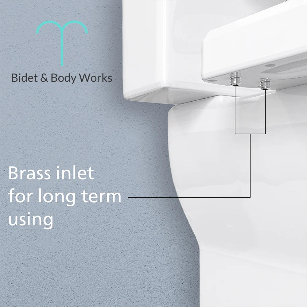 Bidet & Body Works Hot Cold Bidet Toilet Seat Warm Water Bidet Attachment Water Temperature Controlled Bidet Spray Butt Cleaning