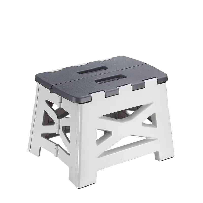 Stool with Handle Lightweight Plastic Foldable Step Stool Home Outdoor FishingChair Simple -slip Convenient and Easy To Carry