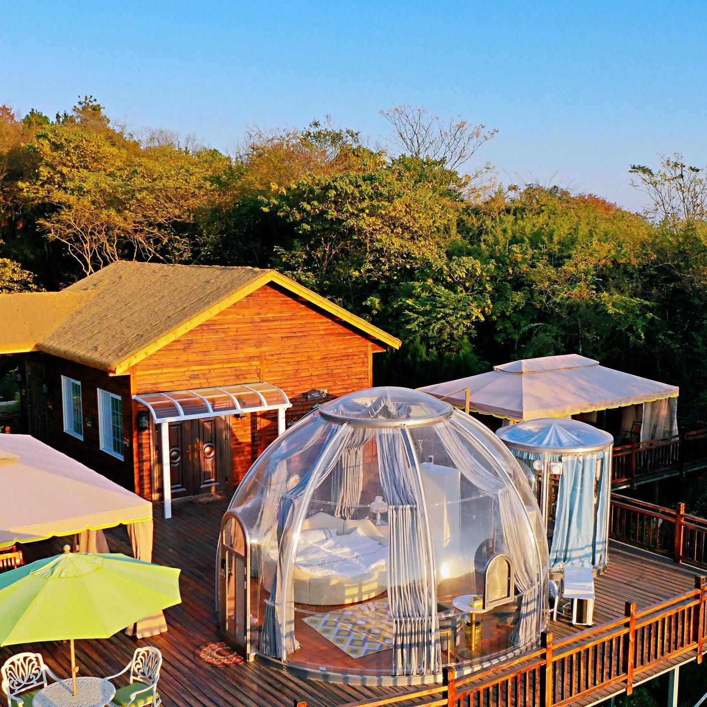 Outdoor Bubble Camping Transparent Starry Sky Dome Tent Igloo Tent Waterproof PC Dome Tent  5 years free warranty