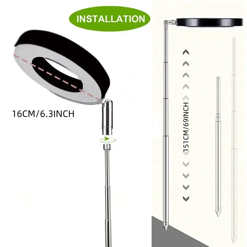 Plant growth light, full spectrum LED indoor plant lighting, height adjustable with automatic switch timer for 3/9/12 hours