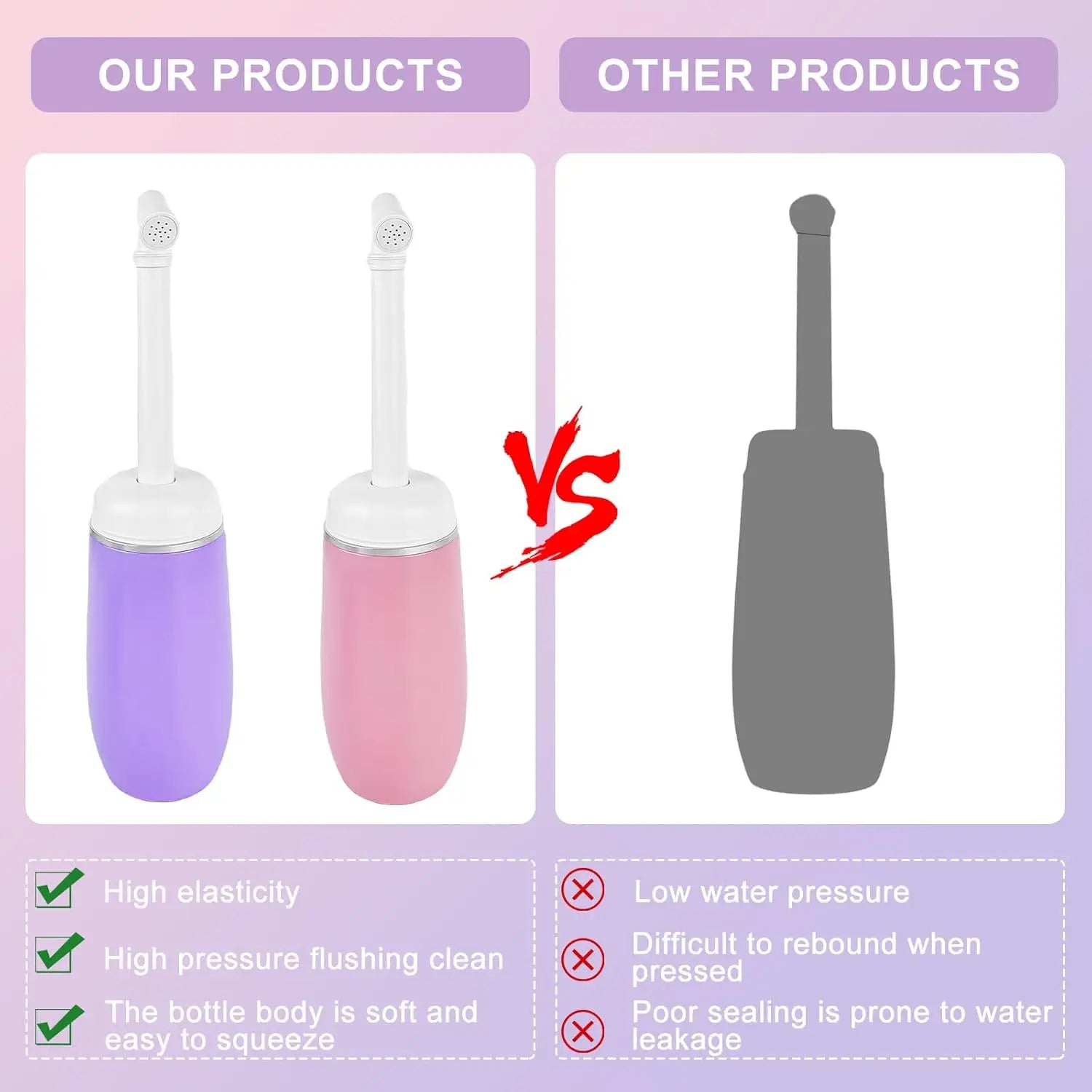 Easy Bidet 400ml private area rinse, replacing wet wipes and shower toilets, modern portable female travel body wash