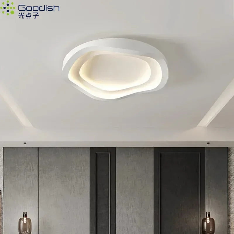 Modern Nordic Led Ceiling Lights Round Minimalist Lamps for Kitchen Living Dining Children's Room Art Home Decoration Chandelier