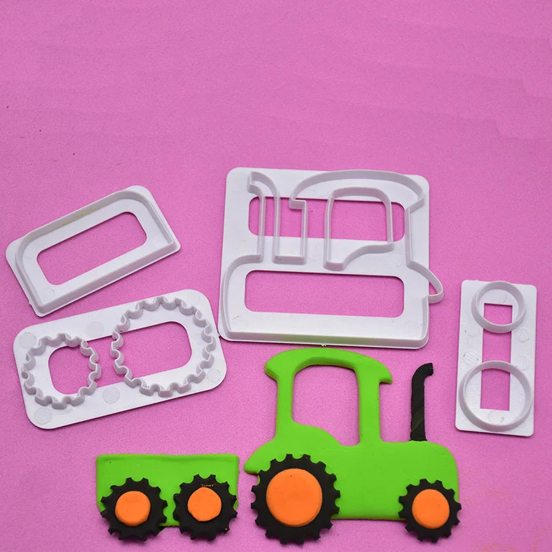 Tractor Cake Topper Green Farm Vehicle Cars Happy Birthday Cake Topper Kids Farm Tractor Themed Party Tractor Cake Decortions