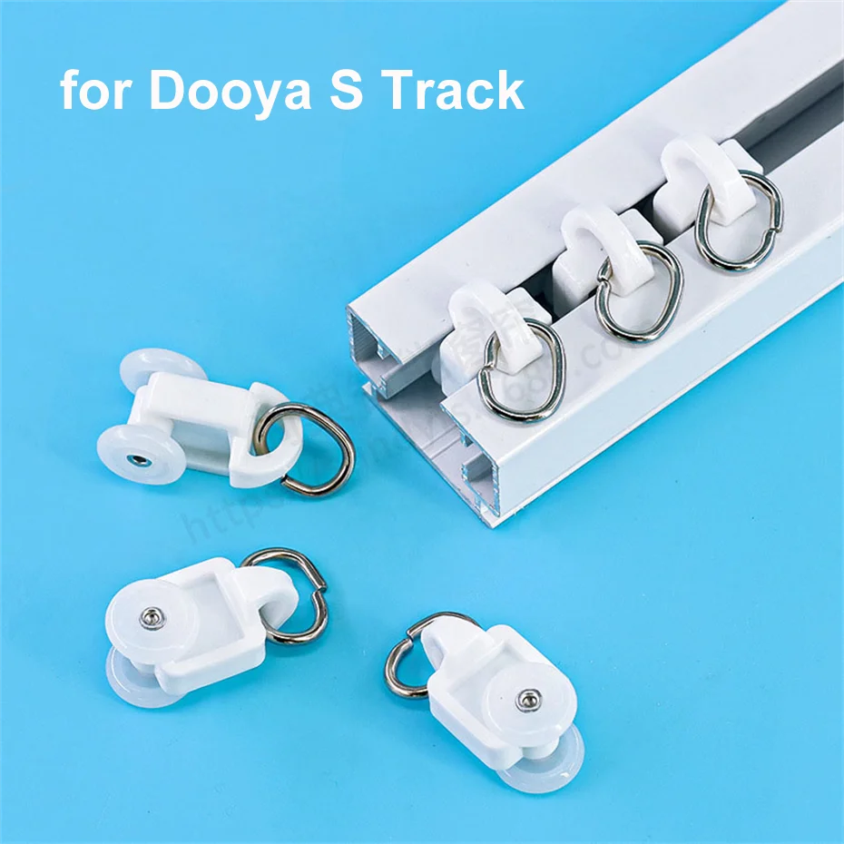 High Quality Curtain Track Quiet Runners for Dooya S Curtain Track Electronic Curtain Accessory 20PCS,Tuya Smart Track System