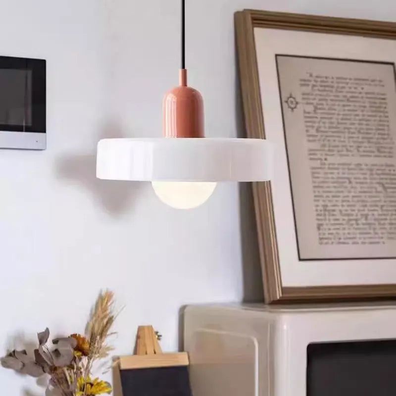 Modern Glass LED Cord Pendant Lights Interior Suspended Hanging Lamps for Dinning Room Kitchen Chandelier Lamp for Bedroom Aisle