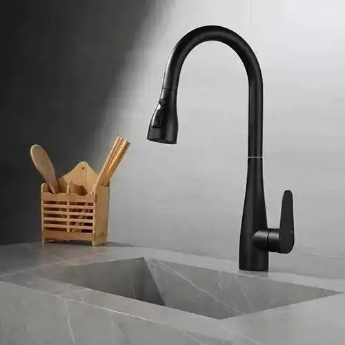 Brushed Gold Pull Out Kitchen Faucet Hot Cold Sink Faucet Mixer Tap 360 degree rotation torneira cozinha mixer taps Kitchen Tap