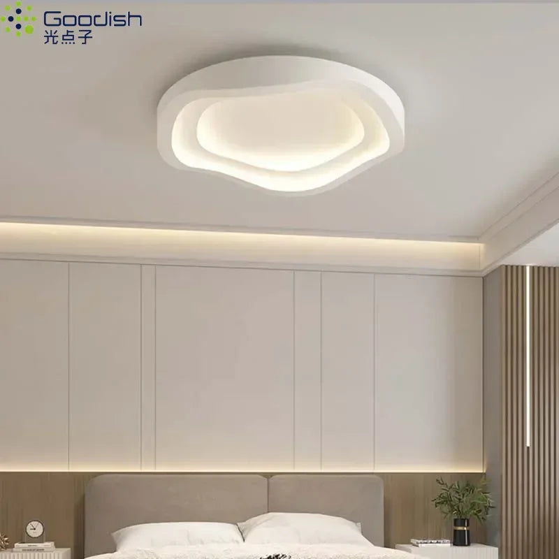 Modern Nordic Led Ceiling Lights Round Minimalist Lamps for Kitchen Living Dining Children's Room Art Home Decoration Chandelier