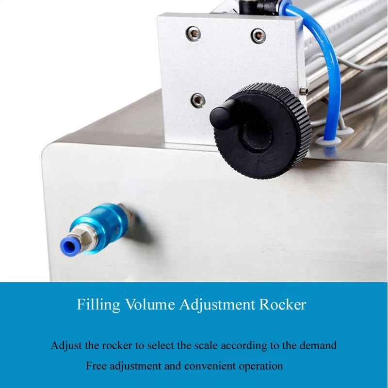 PBOBP Horizontal Pneumatic Paste Filling Machine Peanut Butter Cosmetic Cream Tomato Chocolate Single Head Piston Filler