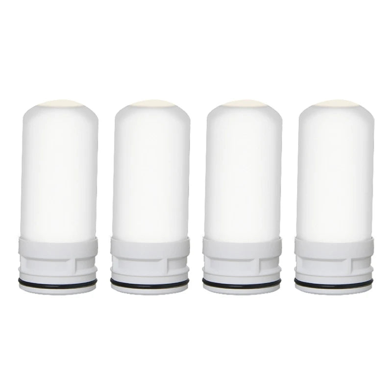4 Pieces Tap Water Purifier Cartridge Ceramic Kitchen Water Filter Cartridge R7UB