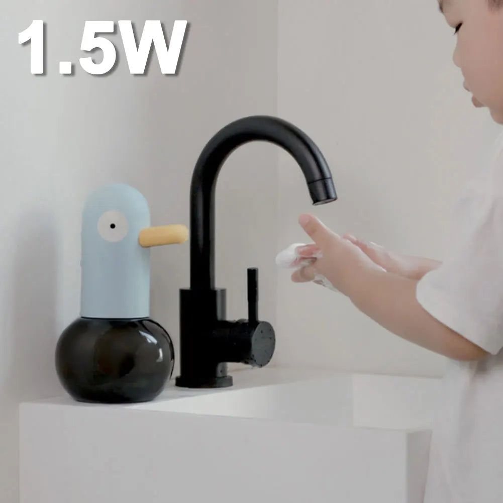 Cute Duck Automatic Foaming Soap Dispenser Touchless Dish Soap Dispenser Hands Free Auto Soap Dispenser for Bathroom Kitchen