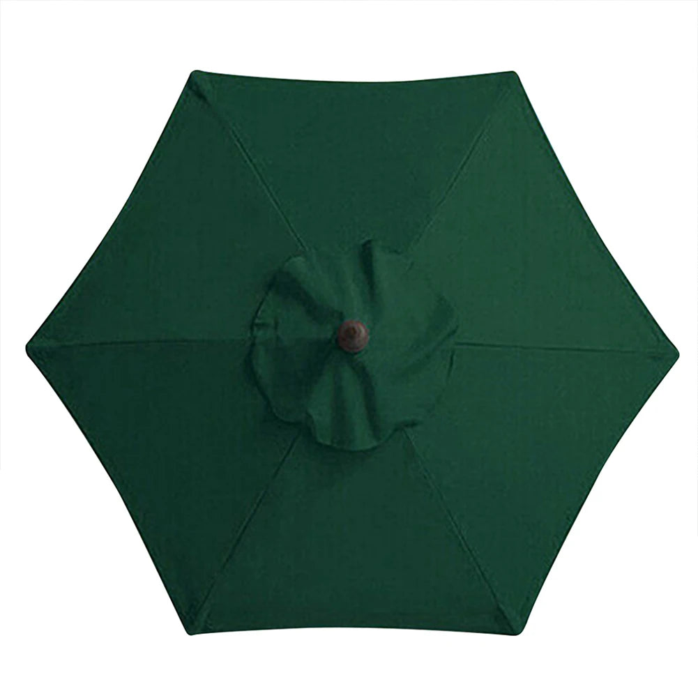 6 Bones Umbrella Replacement Canopy Without Stand 2m Sunshade Umbrella Cover Waterproof UV Protection for Outdoor Beach Garden