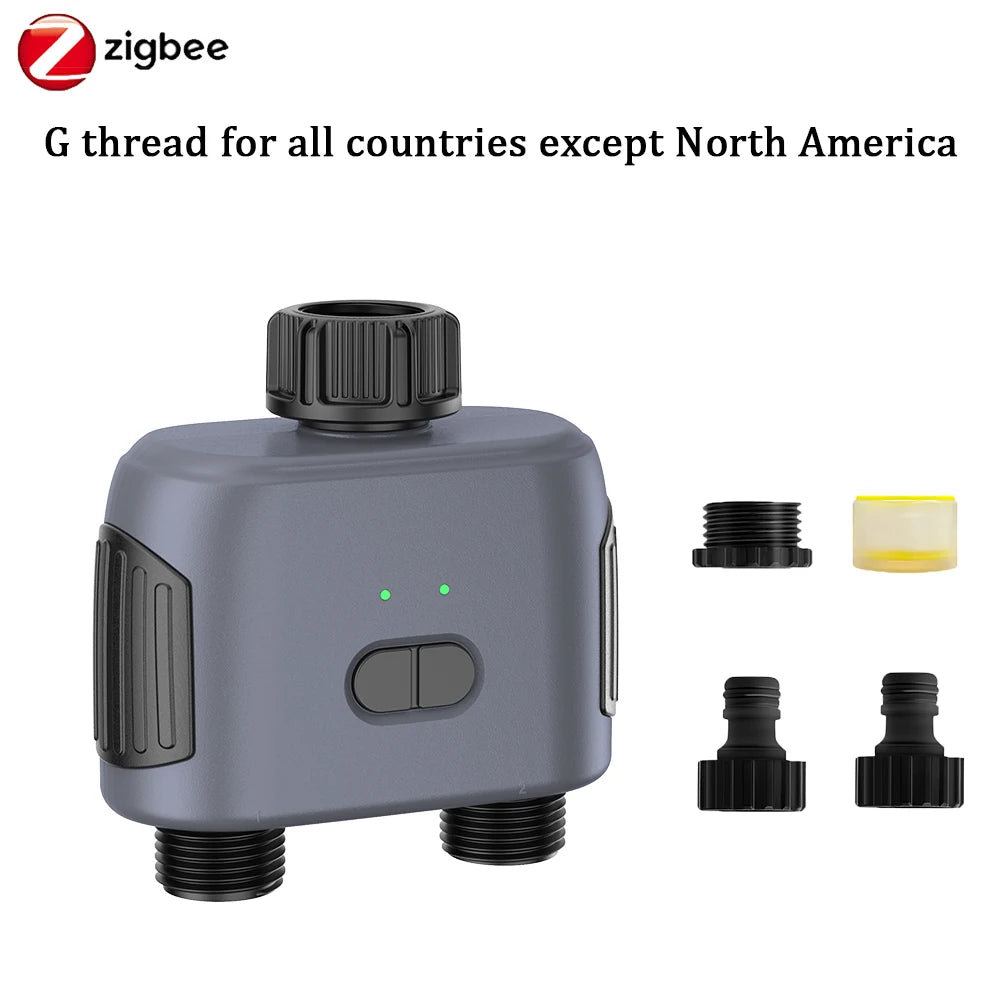 Insoma Automatic Water Timer 2-Outlet Garden Irrigation Watering System Sprinkler Programmer Tools Faucet Hose Timer