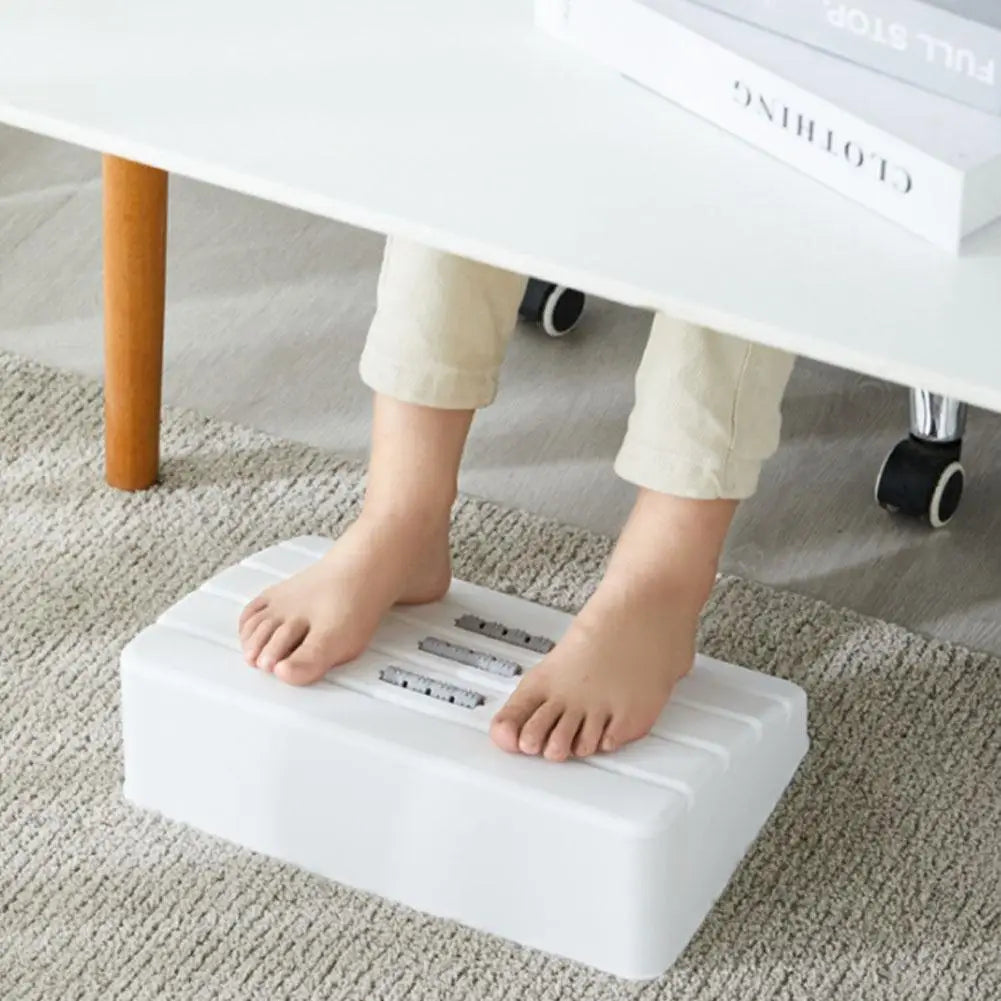 Foot Rest Under Desk Foot Rest Massage Pad Ergonomic Footrest Stool for Home Office Bathroom Travel K0R1