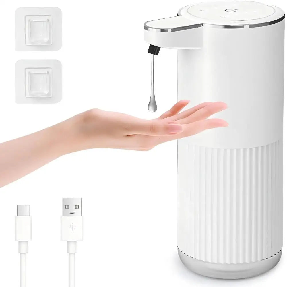 360ML Wall-Mounted IPX5 Waterproof 4-Levels Adjustable Rechargeable Electric Intelligent Automatic Sense Kitchen Soap Dispenser