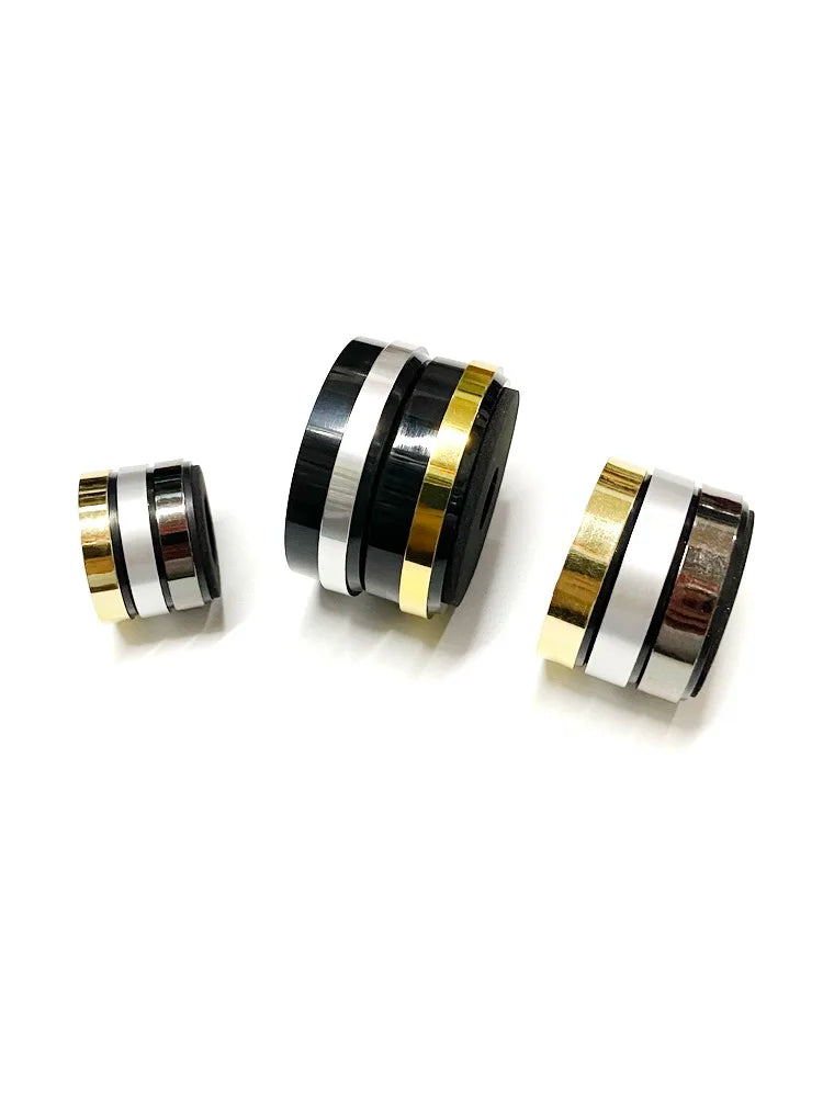 Furniture Electrical Appliances Speaker Legs Anti Slip Vibration Reduction Gold And Silver Frame Plastic Foot Pads