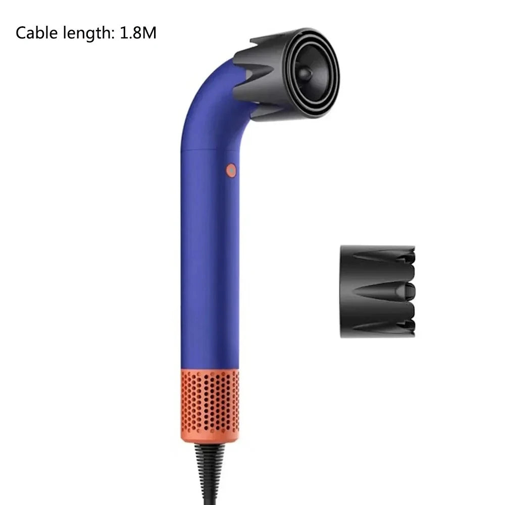 New High Speed Negative Ion Hair Dryer with Bend Tube Nozzle Quick Drying for Household Travel