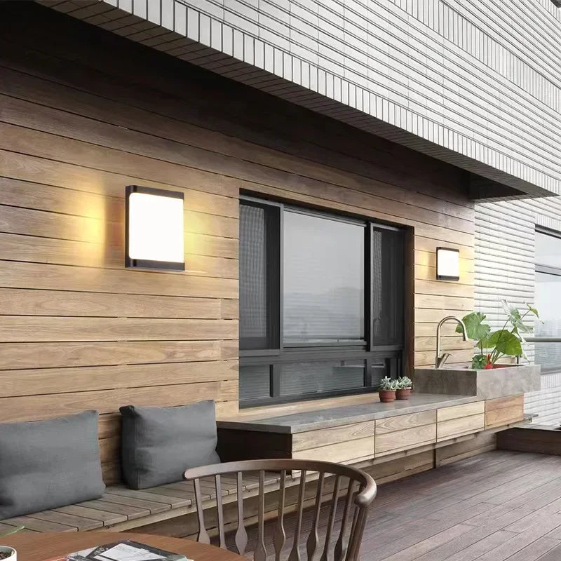 Modern LED Outdoor Wall Lamp for Garden Aisle Balcony Entryway Outdoor Waterproof IP65 Sconce Lighting Fixture Luster