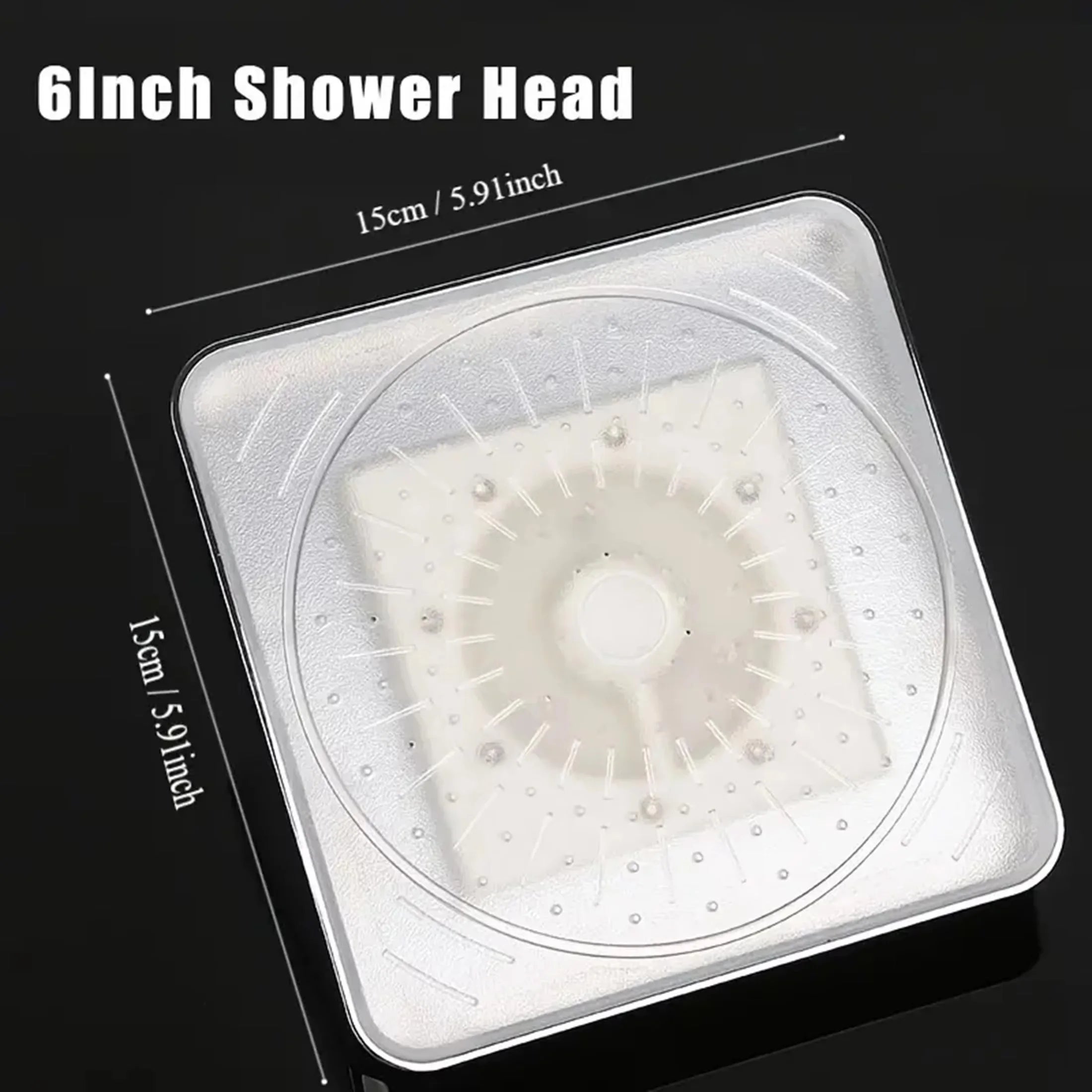 1pc 6 Inch LED Shower Head Color Changing Showerhead Comfortable Experience High Value LED Shower Light Shower Head Energy