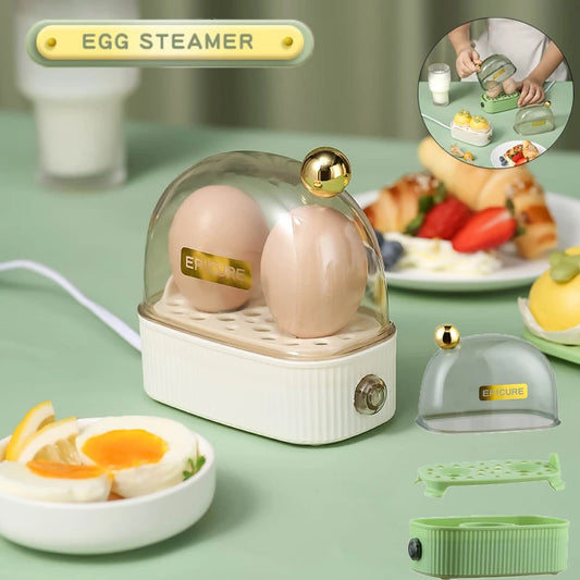 NEW Multifunctional Electric Egg Cooker Heater Automatic Power Off Mini Eggs Food Steamer Poacher Breakfast Cooking Machine EU