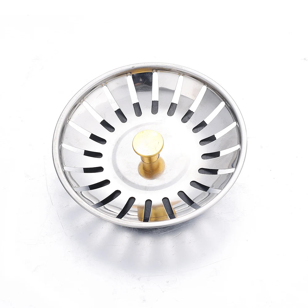 Stainless Steel Kitchen Sink Filter Pool Bathtub Drain Strainer Hair Catcher Stopper Waste Sink Filter Plug Bathroom Accessories