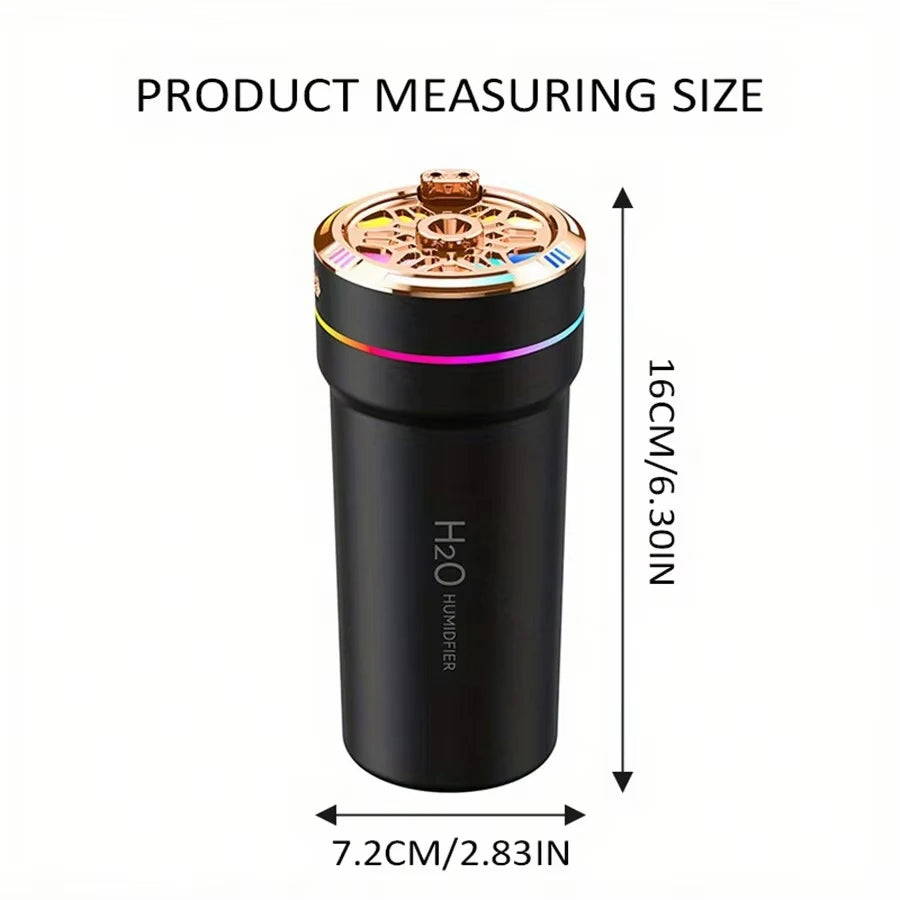 New Starry Sky Air Humidifier Aroma Essential Oil Diffuser with Projection Rechargeable 7 Colors Light Suitable for Car Bedroom
