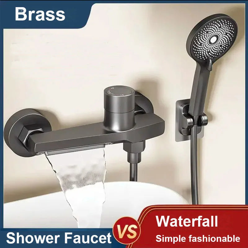 Brass Bathroom Shower Faucet Mixing Valve Shower Shower Set Bathtub Mixing Switch Hot and Cold Faucet Shower Faucet