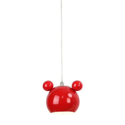 Modern Mickey Pendant Lights Colorful Iron Hanglamp For Dining Room Bedroom Baby Room Nordic Home Decor E27 Luminaire Suspension