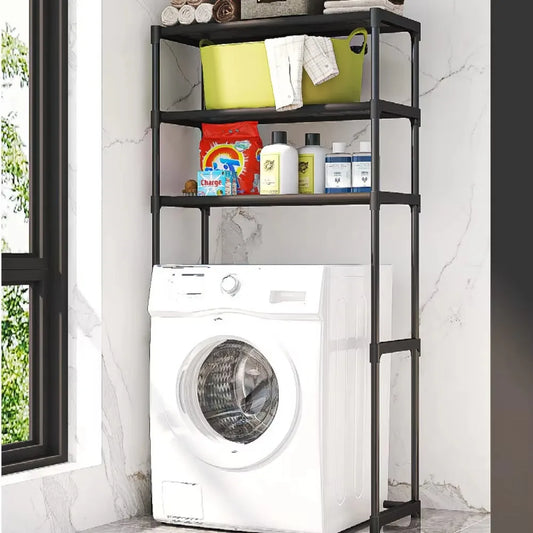 Washing Machine Shelf Multilayer Perforation-Free Shelf Space-saving Above The Toilet Storage Racks Floor Standing Toilet Holder