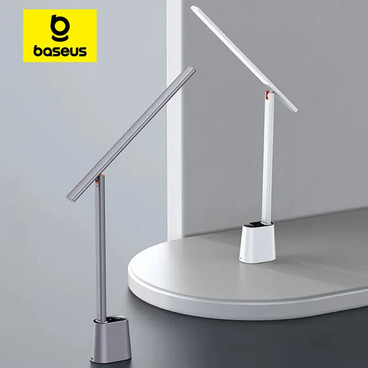 Baseus LED Desk Lamp Eye Protection Study Dimmable Office Light Foldable Table Lamp Smart Adaptive Brightness Bedside Read Lamp