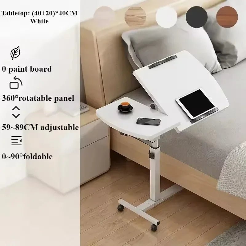 Adjustable Nursing Table Foldable Rotating Table Multifunctional and Movable Storage Table Convenient Dining Table on The Bed - Bakesbyemily.com