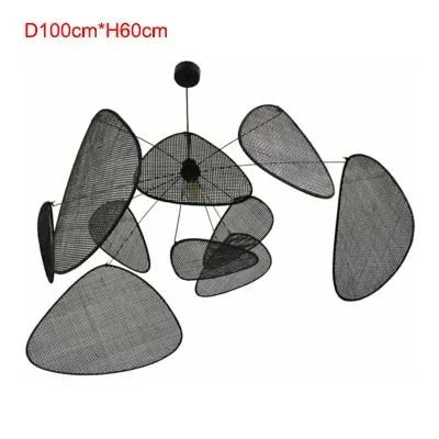 Art Simple Nordic Rattan Art Personality Chinese Bamboo Barrier Chandelier Living Room Tea Room Modern Creative Pendant Lights - Recipeliebe.com