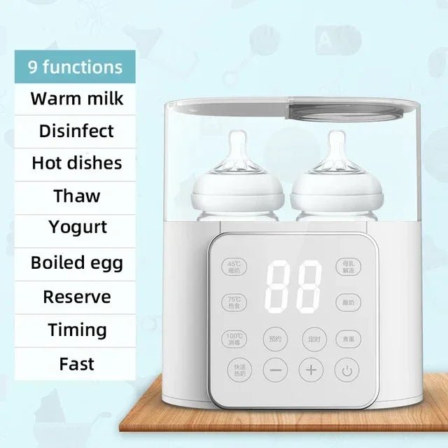 Baby Bottle Warmer Multi function Fast Baby Accessories Food Heater Milk Warmer Steriliser with ACcurate Temperature Control - Recipeliebe.com