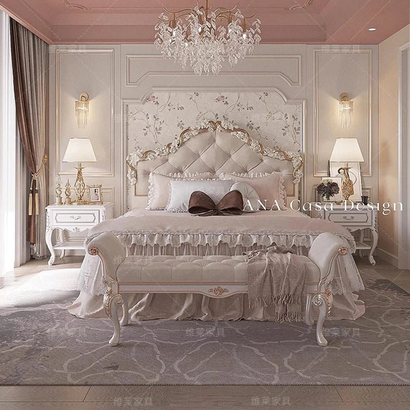 Clear Decoration Bed Lounge Unique Creative Designer Modern Luxury Nordic Bed Save Space Girls Letto Matrimoniale Home Products - Recipeliebe.com