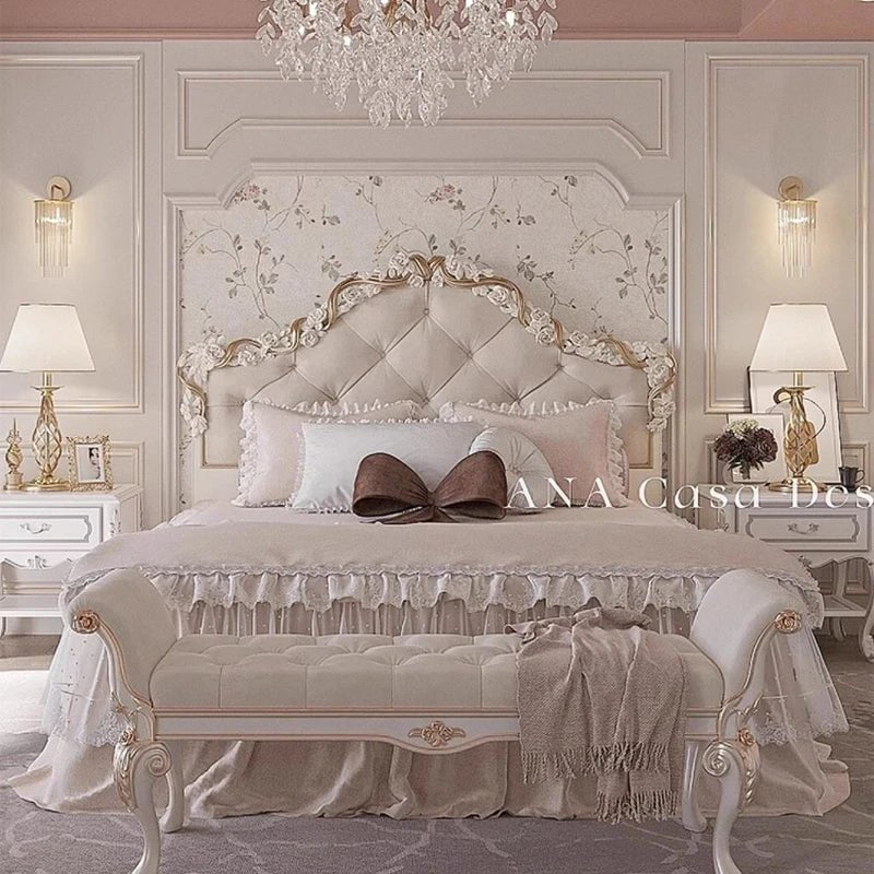 Clear Decoration Bed Lounge Unique Creative Designer Modern Luxury Nordic Bed Save Space Girls Letto Matrimoniale Home Products - Recipeliebe.com