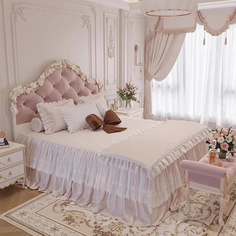 Clear Decoration Bed Lounge Unique Creative Designer Modern Luxury Nordic Bed Save Space Girls Letto Matrimoniale Home Products - Recipeliebe.com