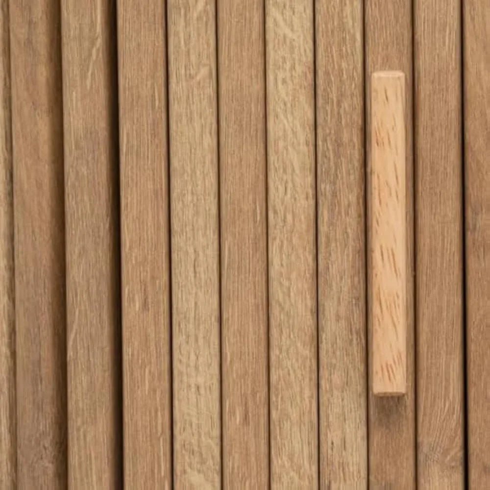 Colva TV Stand with 2 Sliding Doors – Adjustable Shelf – Storage 4 Compartments for Room, - Recipeliebe.com