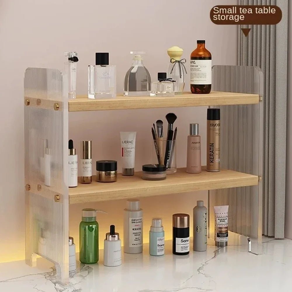 Desktop Bookshelf Kitchen Utensil Storage Rack Office Desktop Storage Rack Acrylic Bookshelf Household Minimalist Storage Rack - Recipeliebe.com