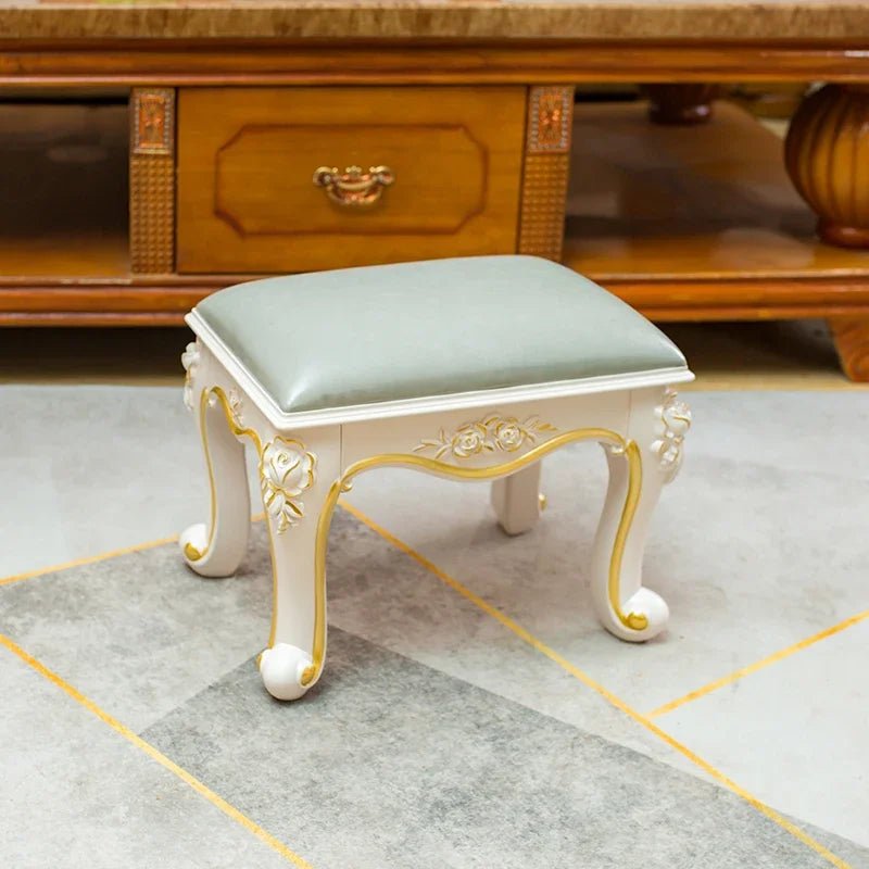 European Fabric Pouf,Modern Round Tea Table Stool, High - Quality Manicure Seat, Living Room Sofa Side Ottoman, Versatile Seating. - Bakesbyemily.com