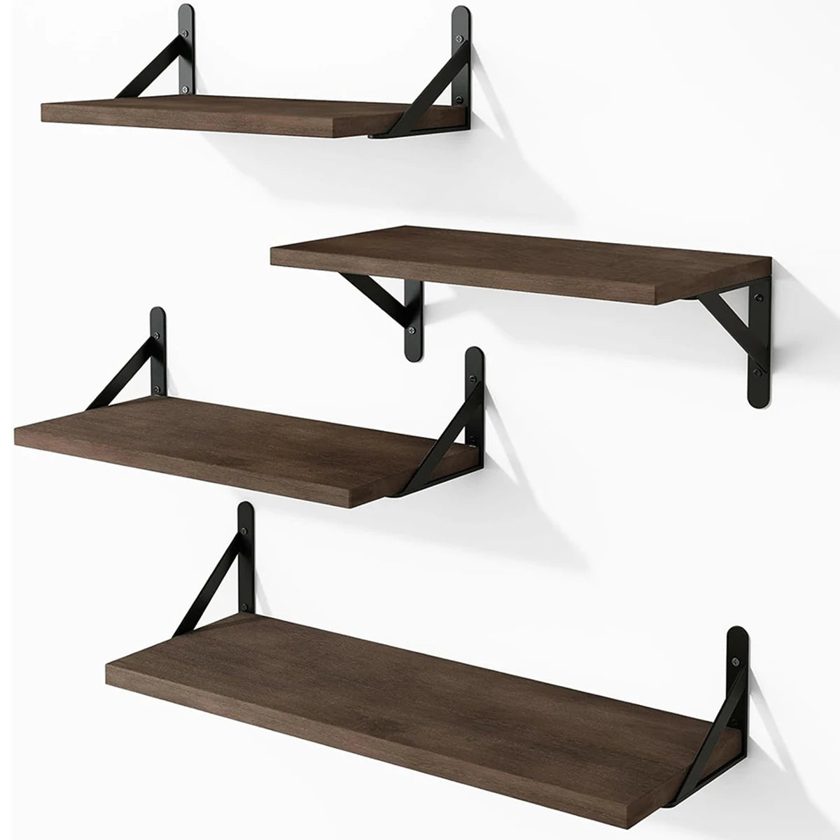 Floating Shelves for Wall,Bookshelves，Wall Mounted Wood Shelf for Living Room, Bathroom, Bedroom, Kitchen, Home Decor - Recipeliebe.com