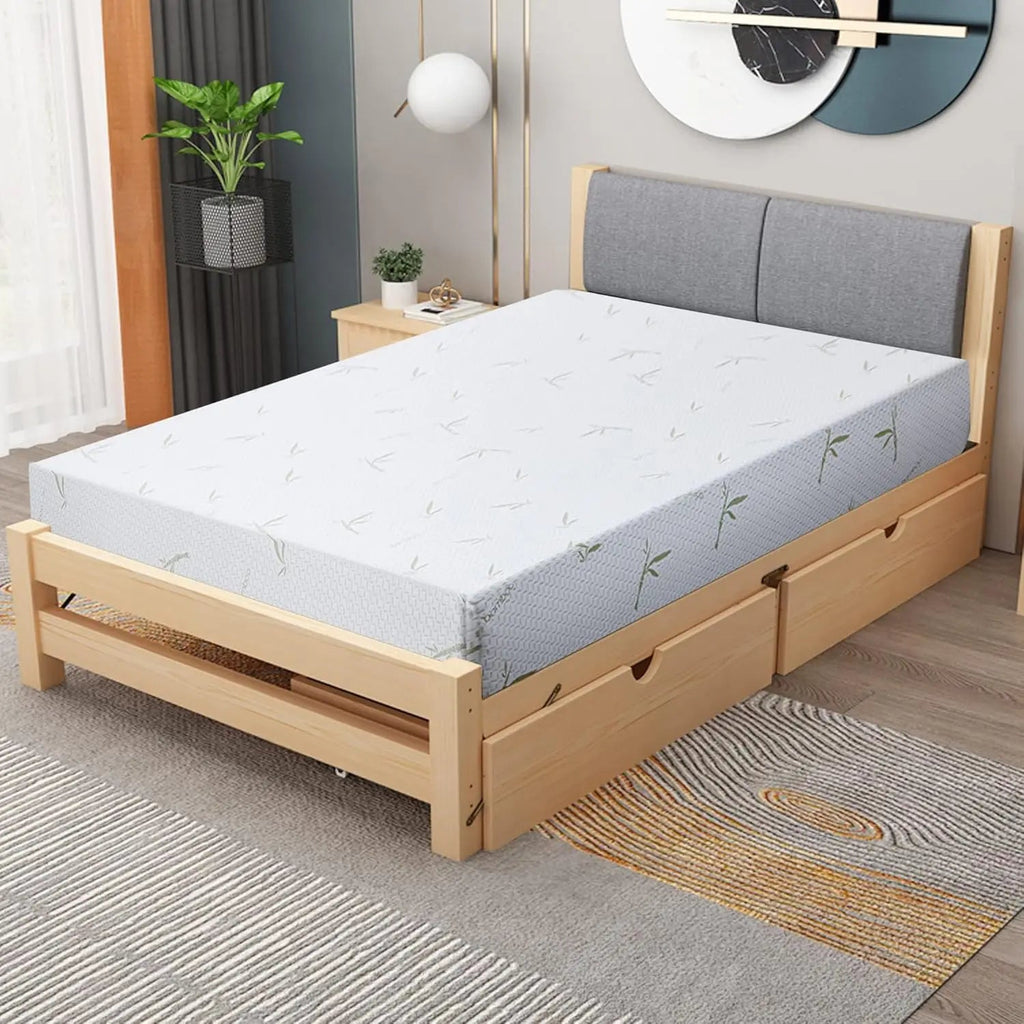 Full Mattress, 8 inch Gel Memory Foam Mattress Queen Size for Cool Sleep & Pressure Relief, Medium Firm Mattresses CertiPUR - US C - Recipeliebe.com