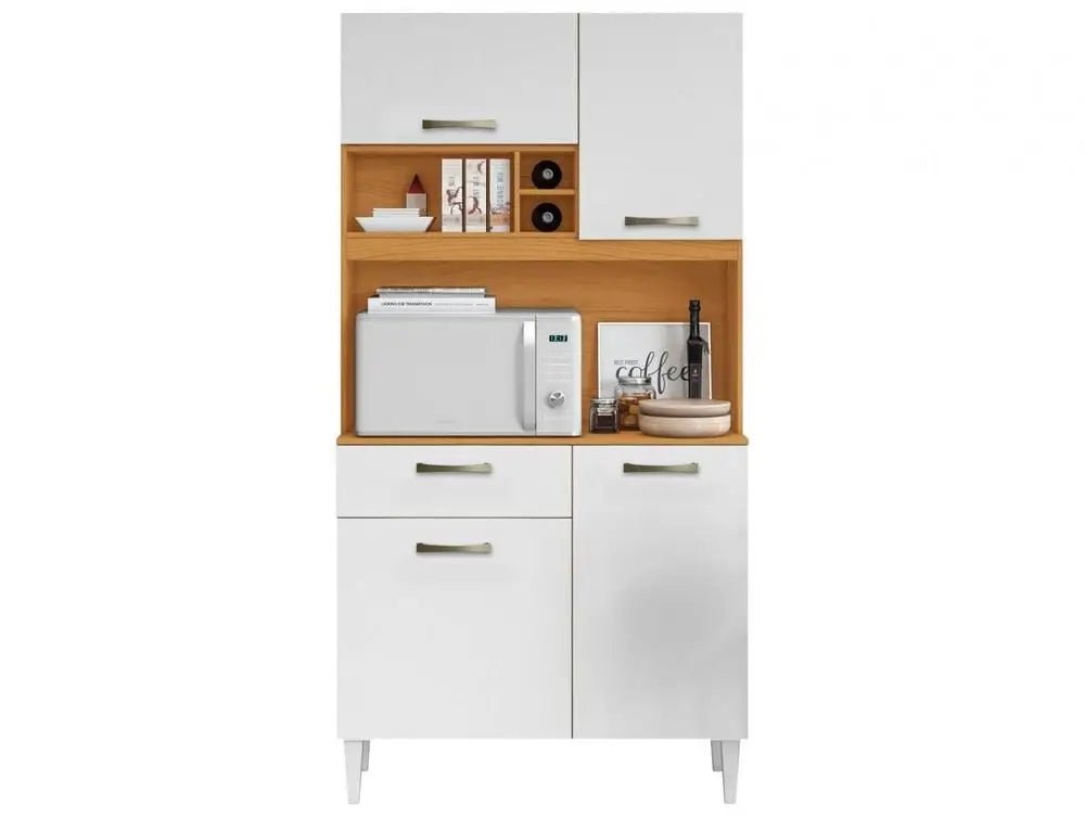 Malva 4 Doors 1 Drawer Compact Kitchen Aramobile - Recipeliebe.com